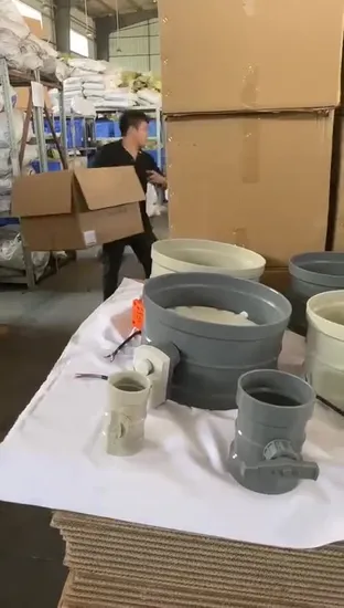 환기 덕트에 적합 플라스틱 수동 밸브 수동 댐퍼 흐름 제어