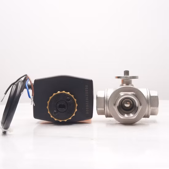 Winvall 220V 스테인레스 스틸 온 오프 유형 전동 액추에이터 전동 전기 수류 제어 볼 밸브